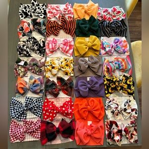 little lopers toddler size head wrap bows